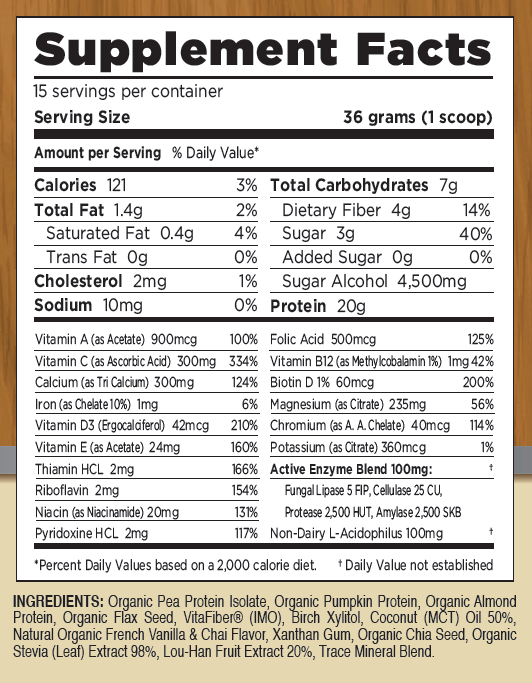 Nutritional Shake Canister (Vegan - Vanilla)